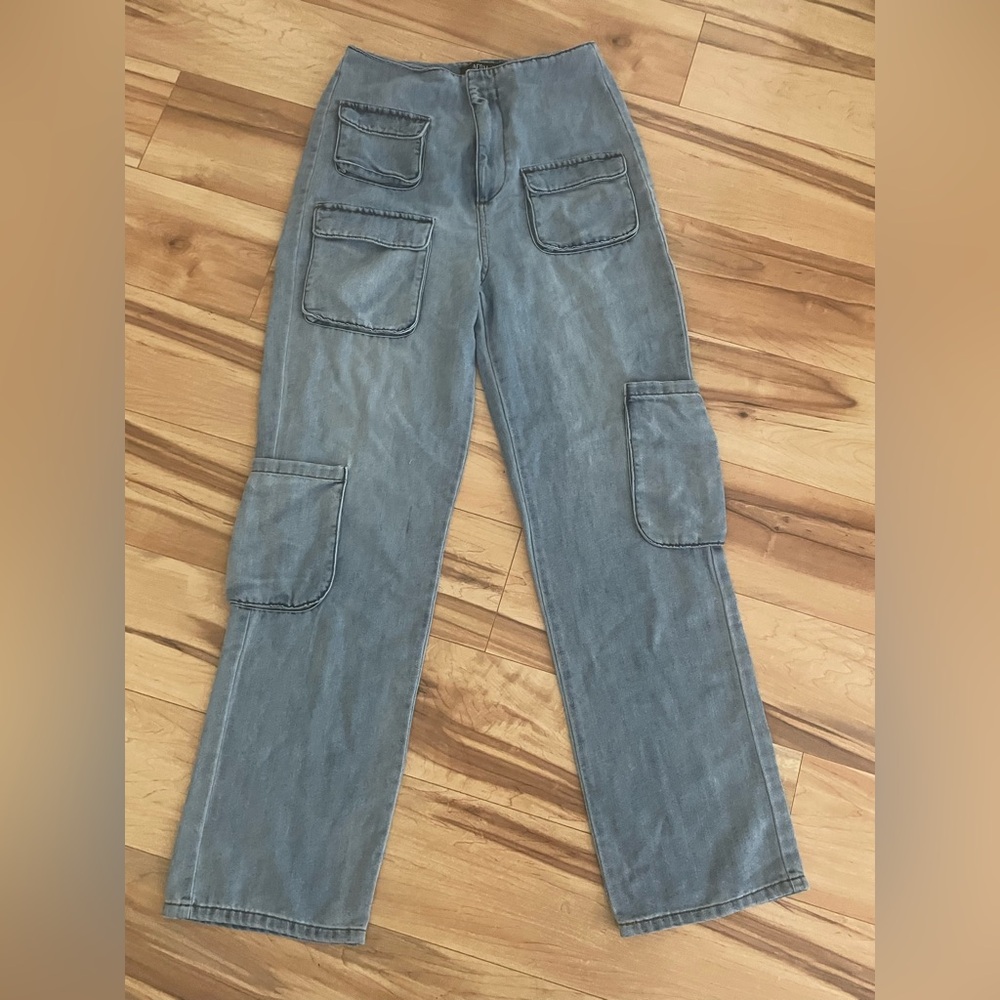 AFRM Sigmund High Rise Wide Leg Cargo Jean